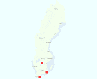 Rasterkarta över utbredningen av Stäpphumla