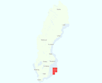 Rasterkarta över utbredningen av Gotlandshumla